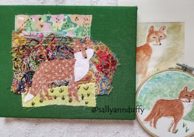 'fox' Mixed media- Sally-Ann Duffy