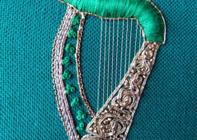 'Goldwork Harp'- Sally-Ann Duffy