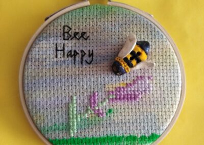 'Bee Happy' Handmade bee button-Sally-Ann Duffy